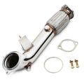 3" STAINLESS EXHAUST TURBO DOWNPIPE FOR FORD FIESTA ST 180 ST180 ECOBOOST PIPE