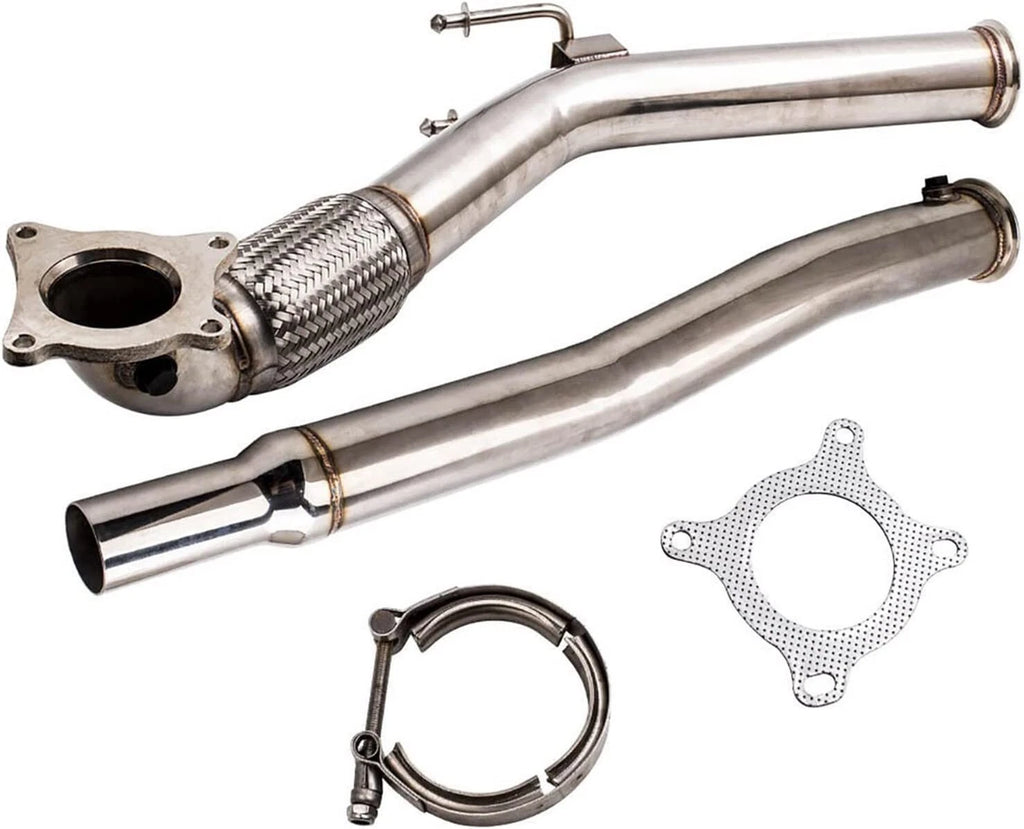 Exhaust Downpipe Stainless Steel Exhaust fits A3 Golf GTI Mk5 Mk6 2.0T 3" FWD